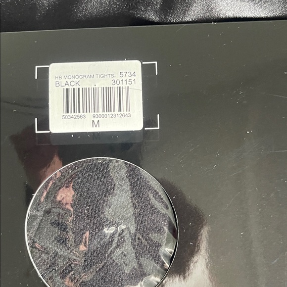 Honey Birdette💋💋 Black HB MONOGRAM TIGHTS ‼️‼️ - Picture 8 of 8